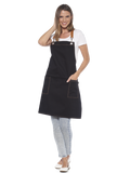 TABLIER BAVETTE NIL NOIR  (2 PIECES DISPONIBLES)