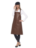 TABLIER BAVETTE CUIR MARRON (2 PIECES DISPONIBLES)