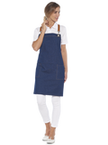 TABLIER BAVETTE NIL BLEU  (2 PIECES DISPONIBLES)