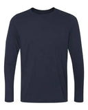 TEE SHIRT BLEU MARINE MANCHES LONGUES