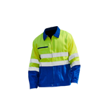 VESTE HAUTE VISIBILITE BLEU / JAUNE