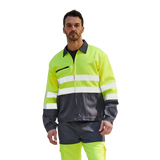 VESTE HAUTE VISIBILITE GRIS / JAUNE