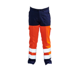 PANTALON HAUTE VISIBILITE MARINE ORANGE