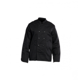 VESTE DE CUISINE NOIRE MANCHES LONGUES